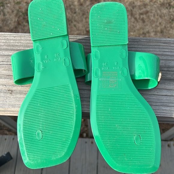 Jeffrey Campbell Green Jelly Sandals 8 - Picture 4 of 5